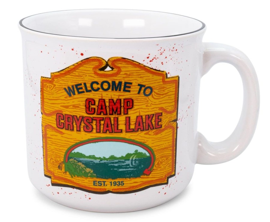 Toynk Friday The 13Th Welcome To Camp Crystal Lake Ceramic Camper Mug | 20 Ounces | Drinkware