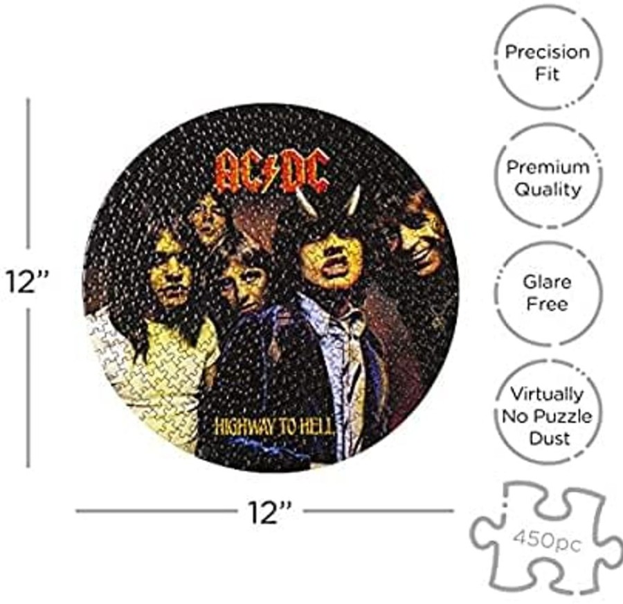 Toynk Ac/Dc Highway To Hell 450 Piece Picture Disc Jigsaw Puzzle | Puzzles