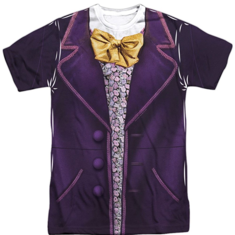 MeTV Custom Classics Willy Wonka - Willy Wonka Costume (Front & Back) | Costume Apparel