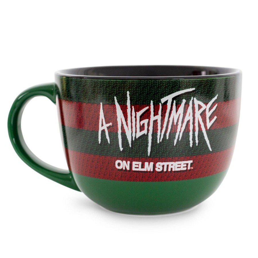 Toynk A Nightmare On Elm Street Sweater Claws Ceramic Soup Mug | Holds 24 Ounces | Drinkware