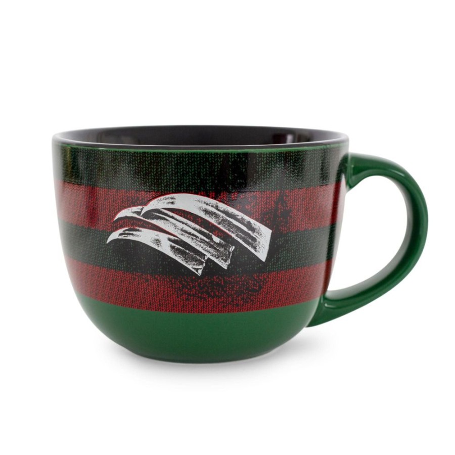 Toynk A Nightmare On Elm Street Sweater Claws Ceramic Soup Mug | Holds 24 Ounces | Drinkware