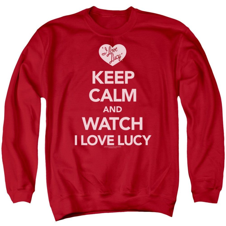 MeTV Custom Classics I Love Lucy - Keep Calm And Watch | Crewneck Sweatshirts