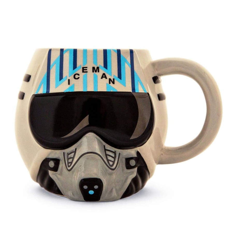 Toynk Top Gun: Maverick Iceman Helmet Sculpted Ceramic Mug | Holds 20 Ounces | Drinkware