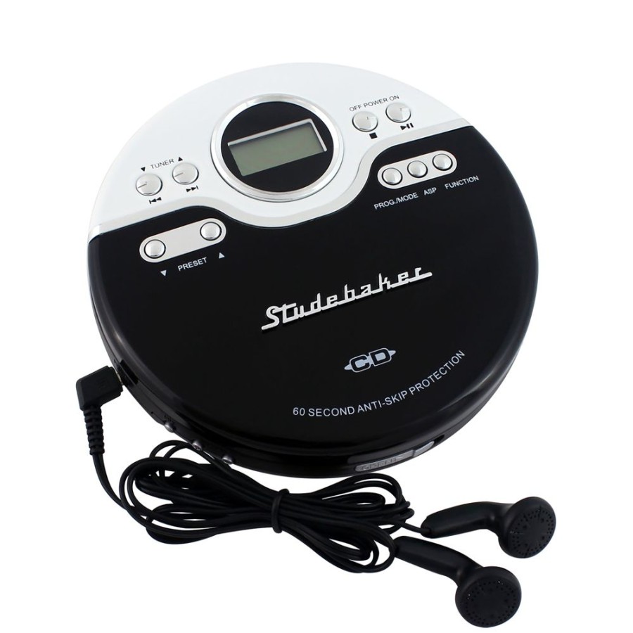 Studebaker Studebaker Retro Joggable Personal Cd Player With Fm Radio | Cd Players