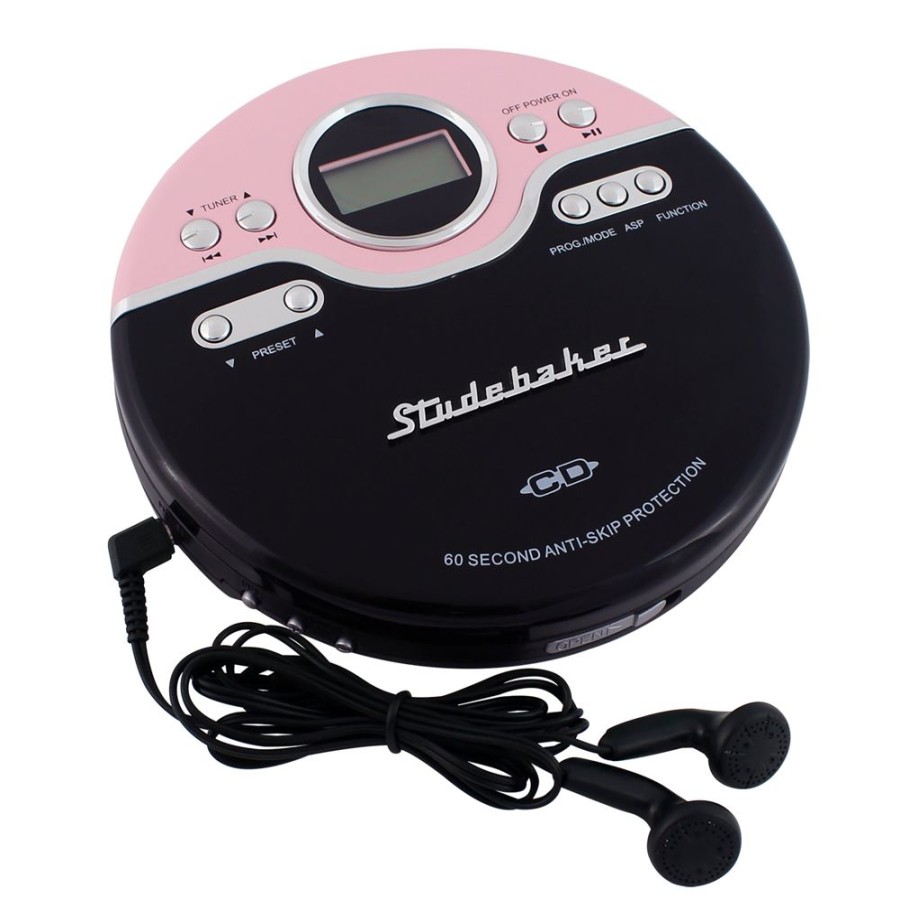 Studebaker Studebaker Retro Joggable Personal Cd Player With Fm Radio | Cd Players