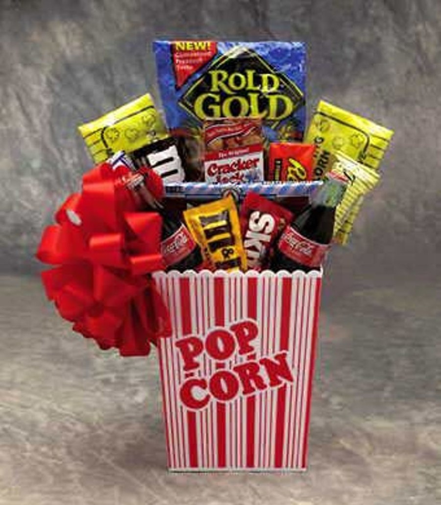 GBDS Popcorn Pack Snack Gift Basket | Movie Night Gift Baskets