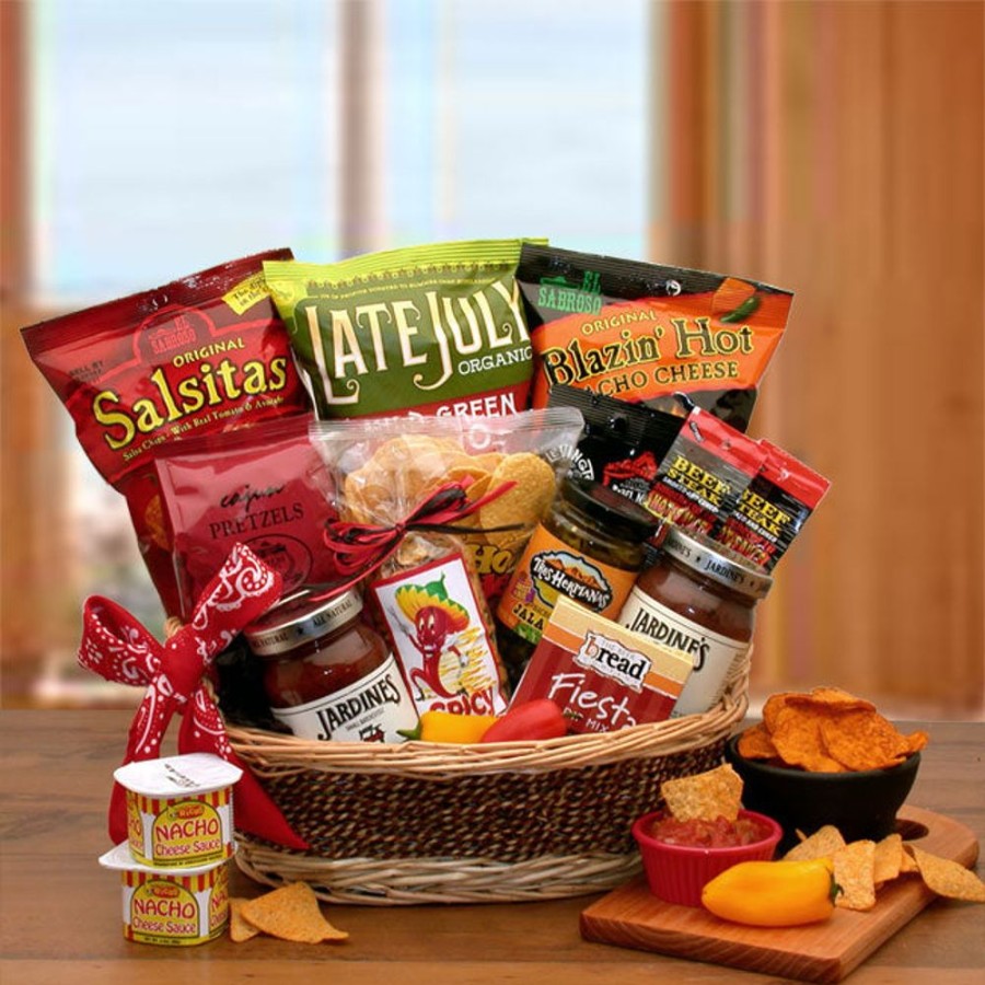 GBDS A Little Spice Gourmet Salsa & Chips Gift Basket | Gourmet Gift Baskets