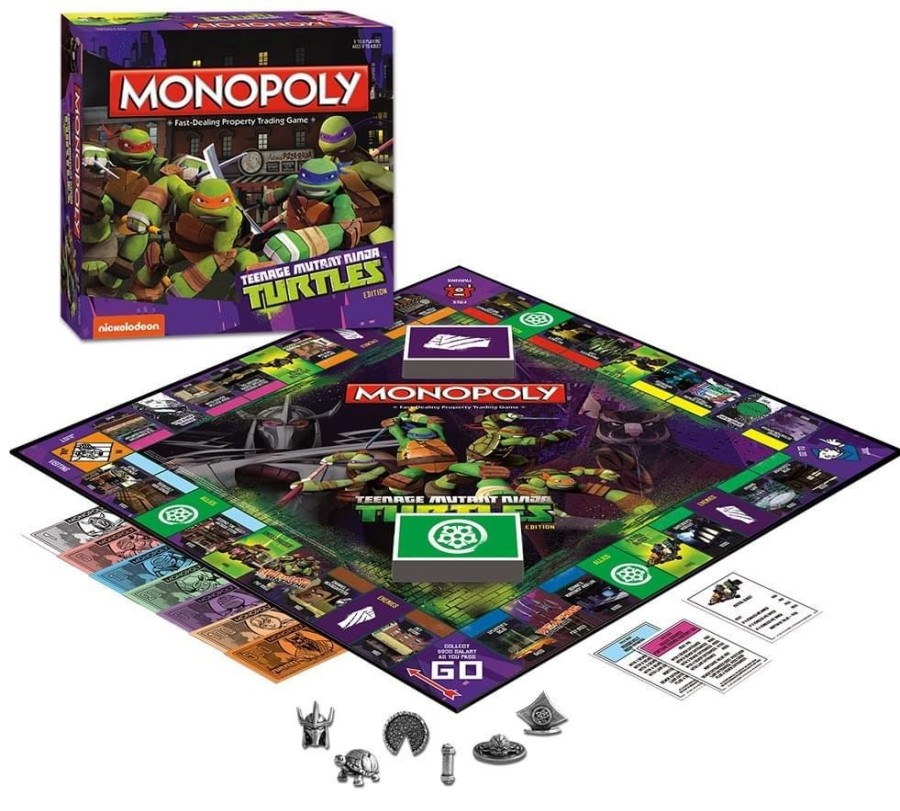 Toynk Monopoly Teenage Mutant Ninja Turtles Board Game | Retro Toys & Games