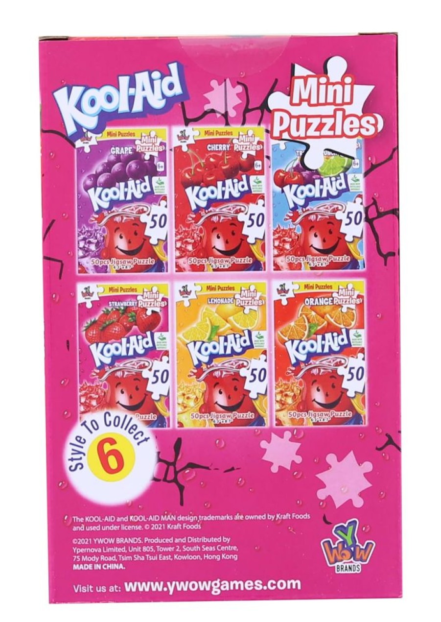 Toynk Kool-Aid 50 Piece Mini Jigsaw Puzzle | Strawberry | Retro Toys & Games