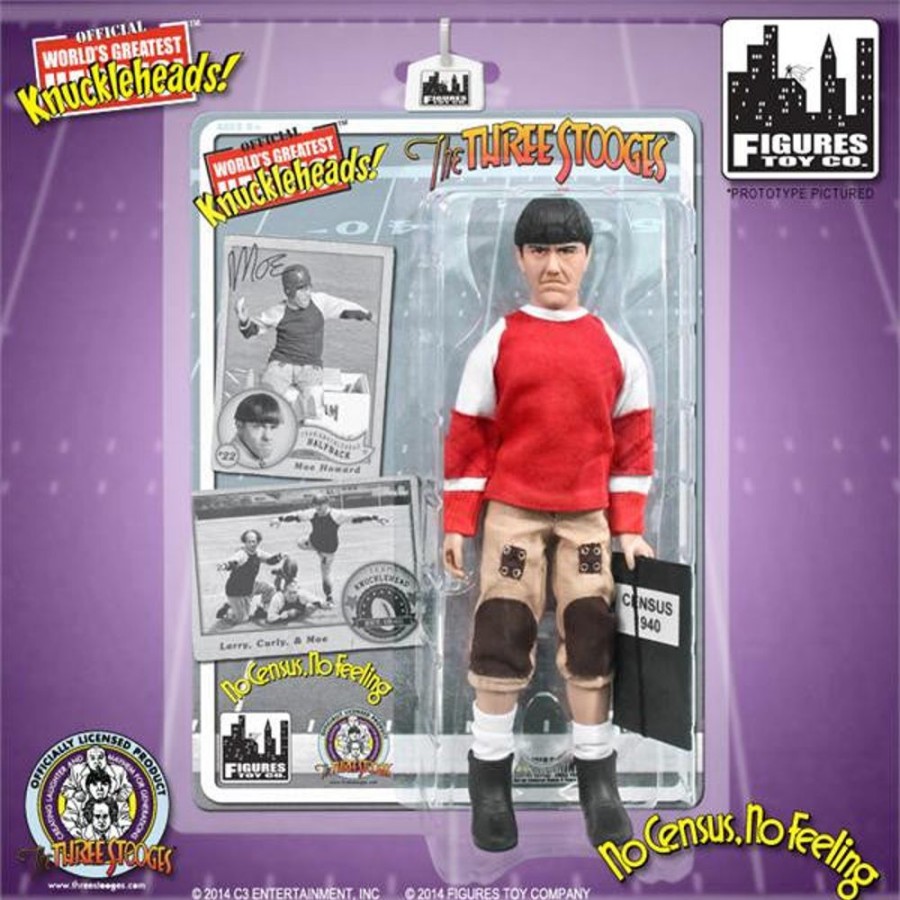 MeTV Figures The Three Stooges 8 Inch Deluxe Figurine: No Census, No Feeling Moe | The Three Stooges