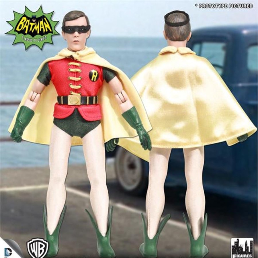 MeTV Figures Batman Classic Tv Series 8 Inch Deluxe Figurine: Robin With Removable Mask | Heroes & Villains