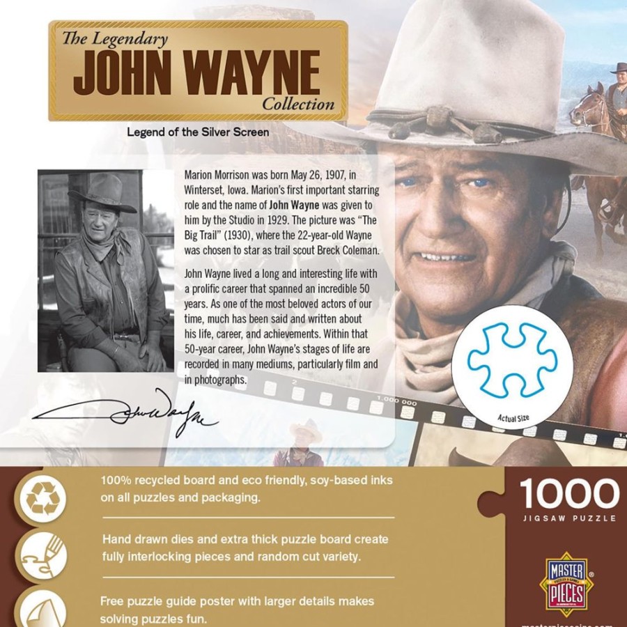 Toynk John Wayne Legend Of The Silver Screen 1000 Piece Jigsaw Puzzle | Puzzles