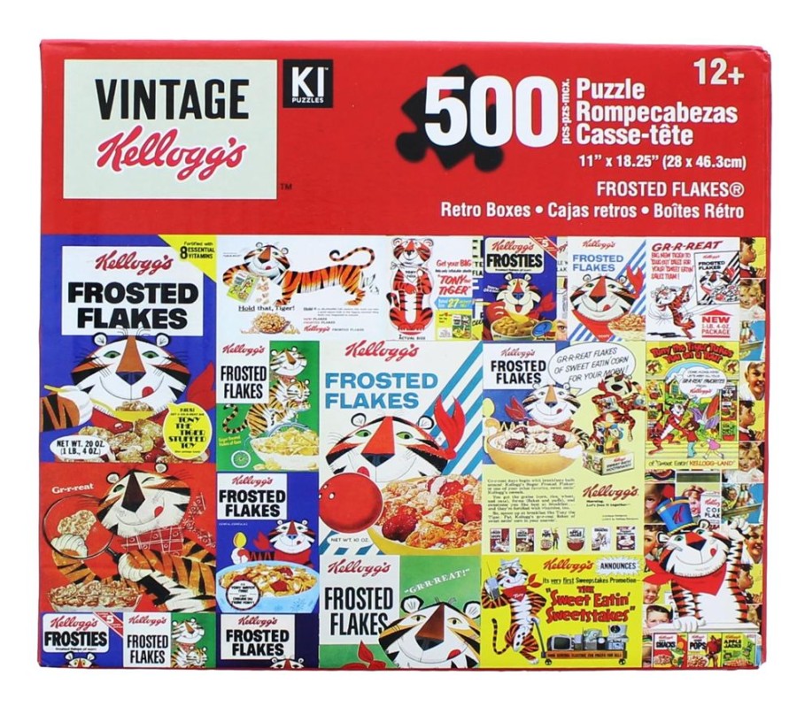 Toynk Kellogg'S Vintage Frosted Flakes 500 Piece Jigsaw Puzzle | Classic Brands Tees