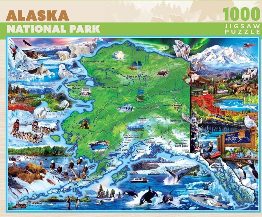 Toynk Alaska 1000 Piece Jigsaw Puzzle | Retro Toys & Games