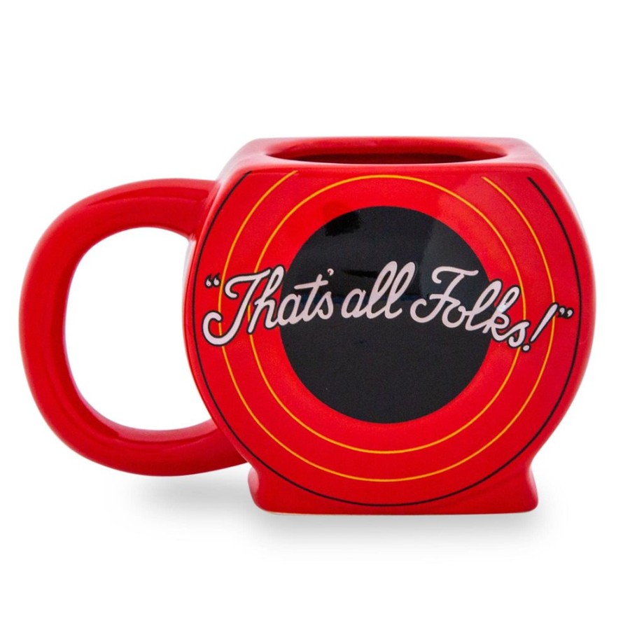 Toynk Looney Tunes "That'S All Folks" Sculpted Ceramic Mug | Holds 20 Ounces | Drinkware