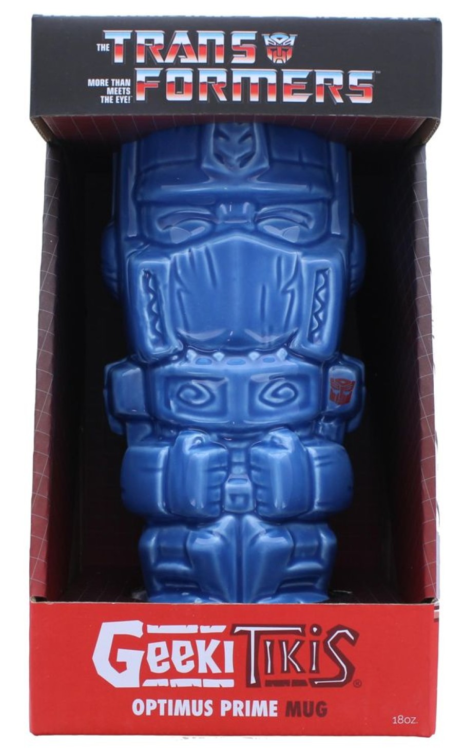 Toynk Geeki Tikis Transformers Optimus Prime 18 Ounce Ceramic Mug | Drinkware