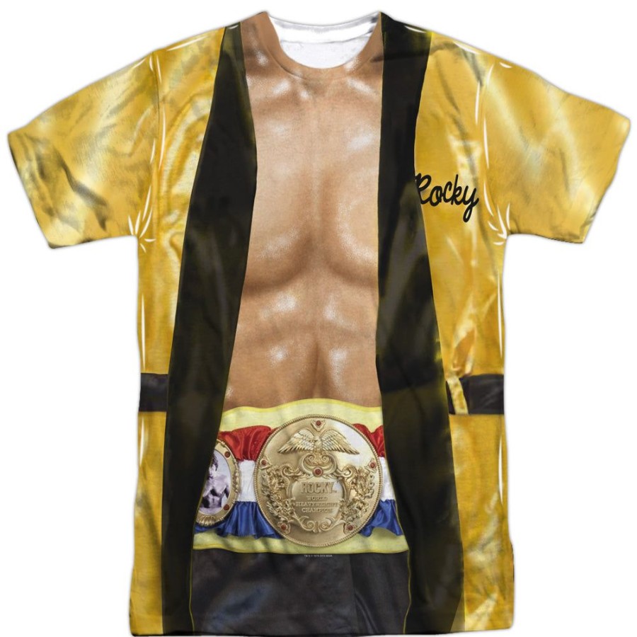 MeTV Custom Classics Rocky - Yellow Robe Costume (Front & Back) | Movie Apparel