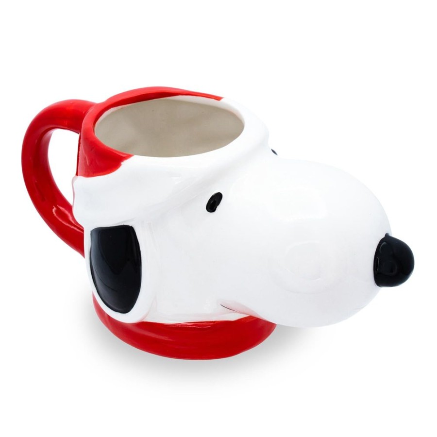 Toynk Peanuts Snoopy Christmas 3D Sculpted Ceramic Mug | Holds 20 Ounces | Drinkware