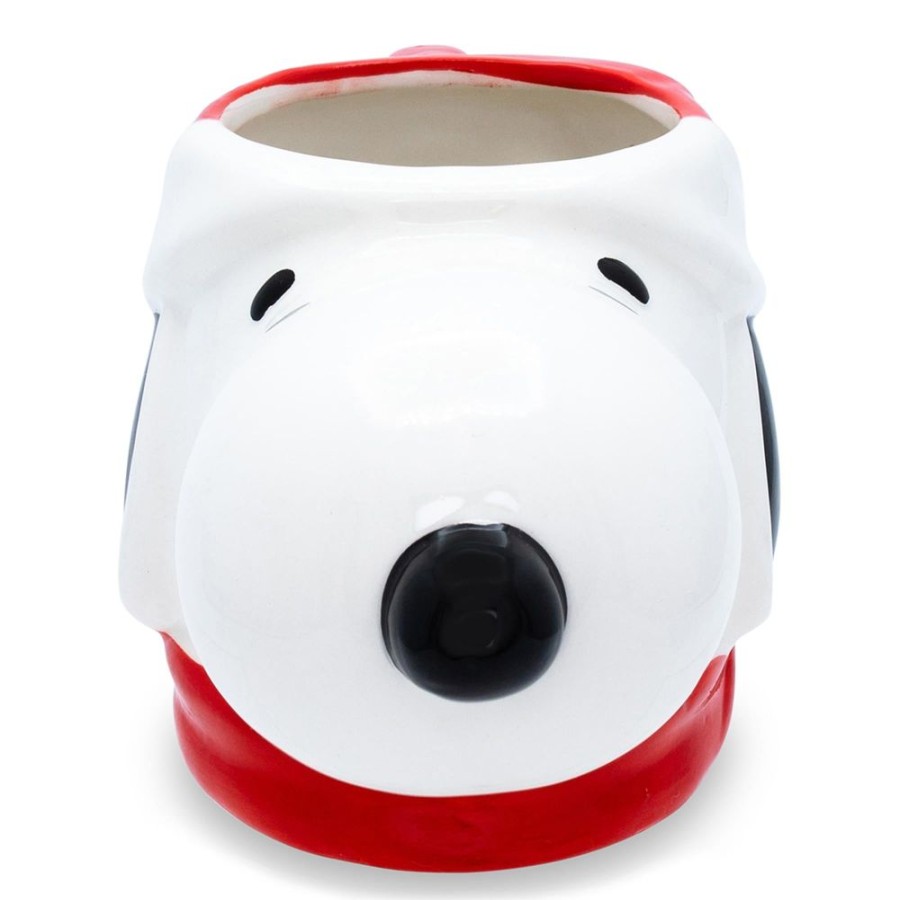 Toynk Peanuts Snoopy Christmas 3D Sculpted Ceramic Mug | Holds 20 Ounces | Drinkware