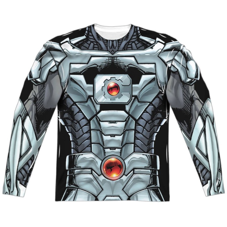 MeTV Custom Classics Justice League - Cyborg (Front & Back) | Costume Apparel