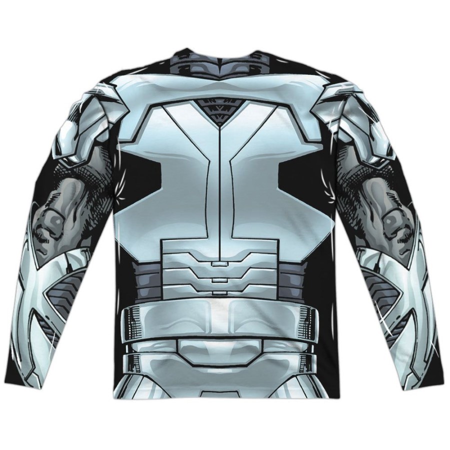 MeTV Custom Classics Justice League - Cyborg (Front & Back) | Costume Apparel