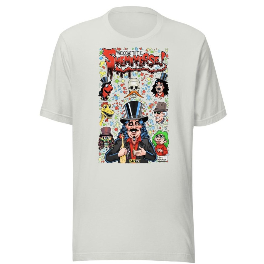 MeTV Custom Products Welcome To The Sveniverse Svengoolie® T-Shirt By Scott Shaw! (2022 Series) | 2023 Svengoolie Artist Collection