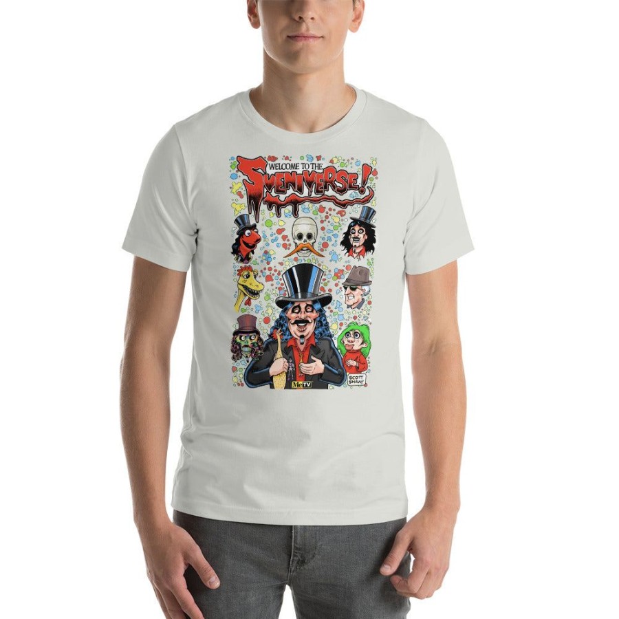 MeTV Custom Products Welcome To The Sveniverse Svengoolie® T-Shirt By Scott Shaw! (2022 Series) | 2023 Svengoolie Artist Collection