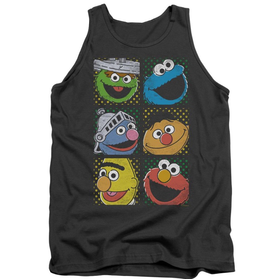 MeTV Custom Classics Sesame Street - Group Squares | Tank Tops