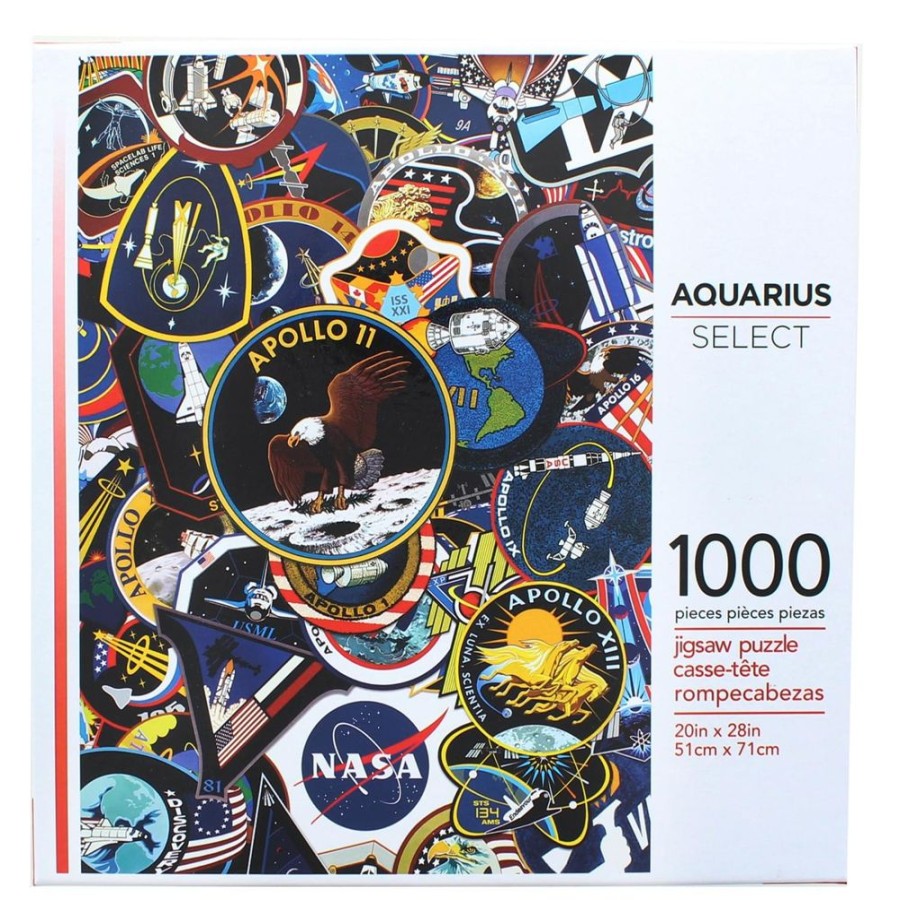 Toynk Nasa Mission Patches 1000 Piece Jigsaw Puzzle | Retro Toys & Games