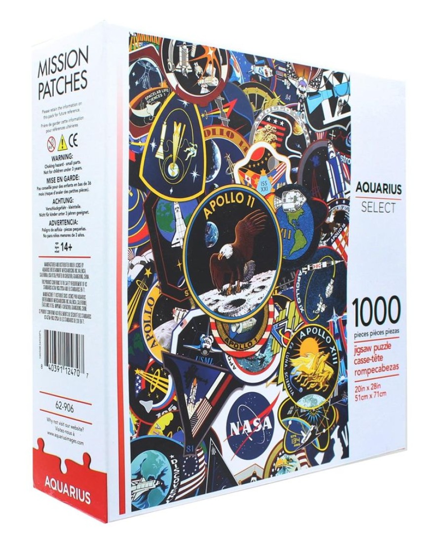 Toynk Nasa Mission Patches 1000 Piece Jigsaw Puzzle | Retro Toys & Games