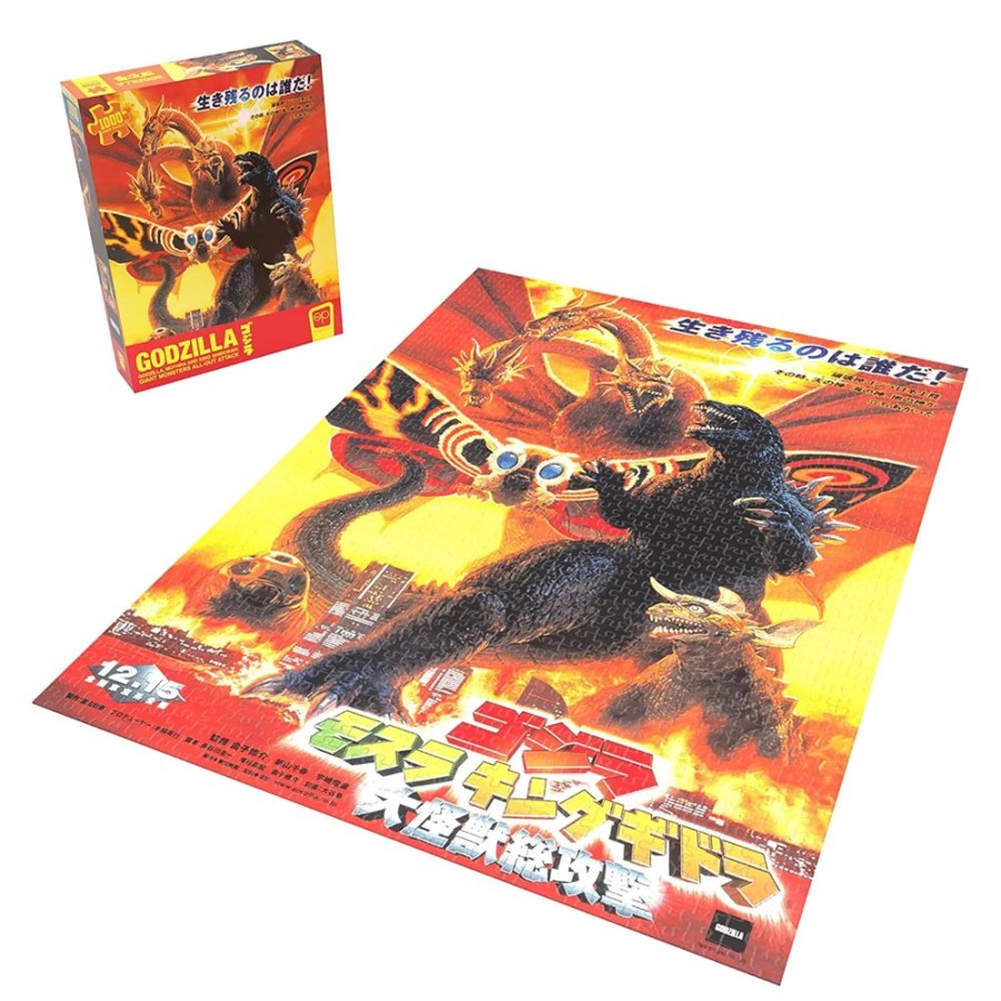 Toynk Godzilla Giant Monsters All-Out Attack 1000 Piece Jigsaw Puzzle | Retro Toys & Games