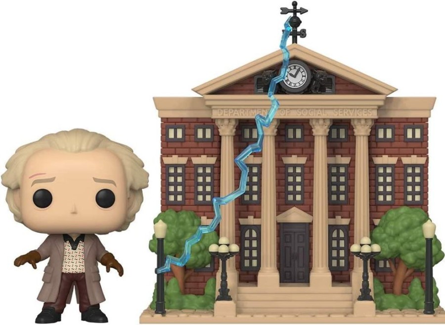 Toynk Back To The Future Pop Town | Doc With Clock Tower | Funko Pops!