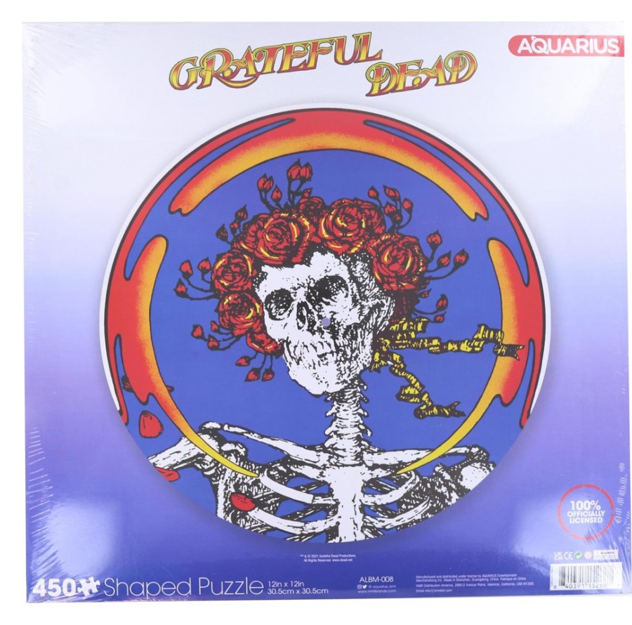 Toynk Grateful Dead Skull & Roses 450 Piece Record Disc Jigsaw Puzzle | Puzzles