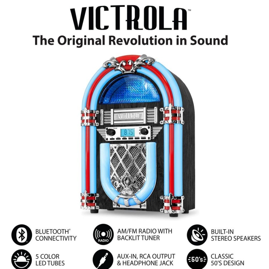 Victrola Victrola Nostalgic Countertop Jukebox With Built-In Bluetooth | Radios