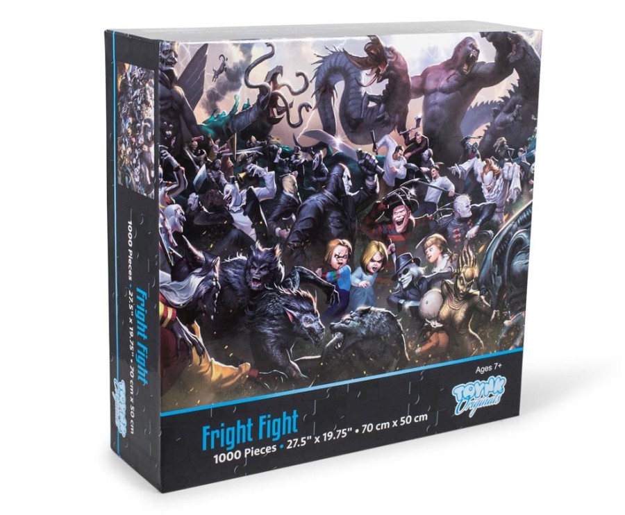 Toynk Fright Fight Horror Movie Villain Inspired 1000 Piece Jigsaw Puzzle | Retro Toys & Games