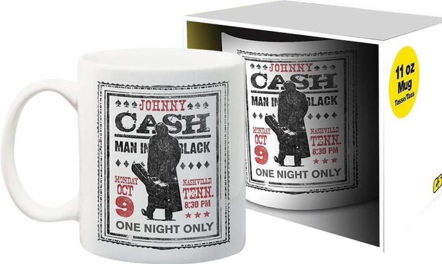 Toynk Johnny Cash One Night Only 11 Ounce Ceramic Mug | Drinkware