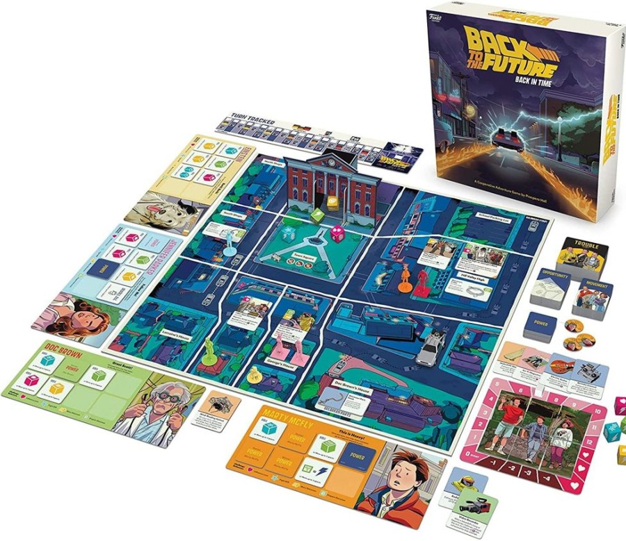 Toynk Back To The Future Back In Time Funko Board Game | 2-4 Players | Retro Toys & Games