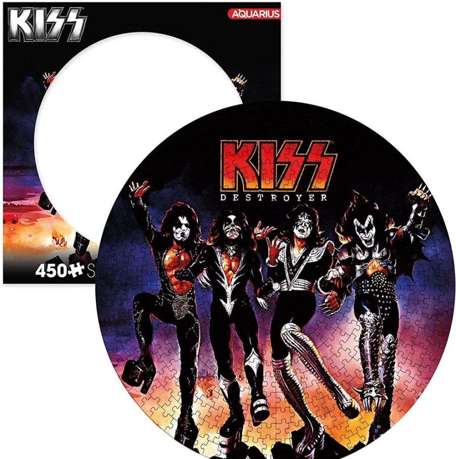 Toynk Kiss Destroyer 450 Piece Record Disc Jigsaw Puzzle | Retro Toys & Games