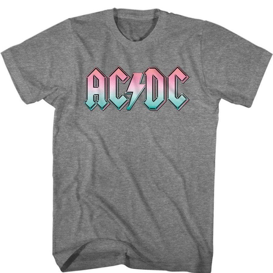 MeTV Custom Brands Ac/Dc - Pastel Gradient Logo | Band And Artist Apparel