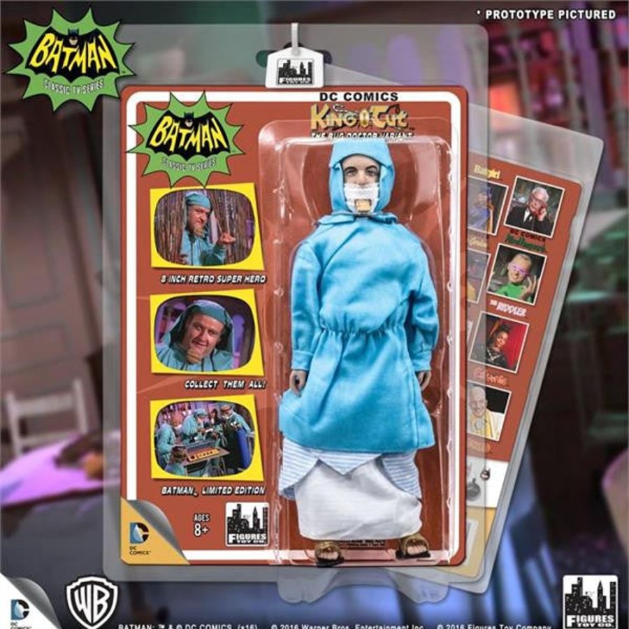 MeTV Figures Batman Classic 1966 Tv Series Retro 8 Inch Action Figures Villain Variant Series: King Tut | Heroes & Villains