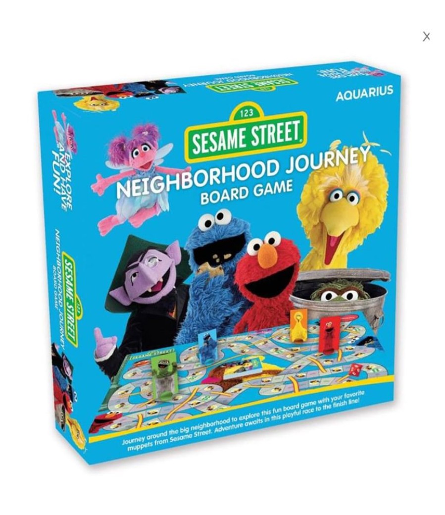 Toynk Sesame Street Neighborhood Journey Family Board Game | 2-4 Players | Retro Toys & Games