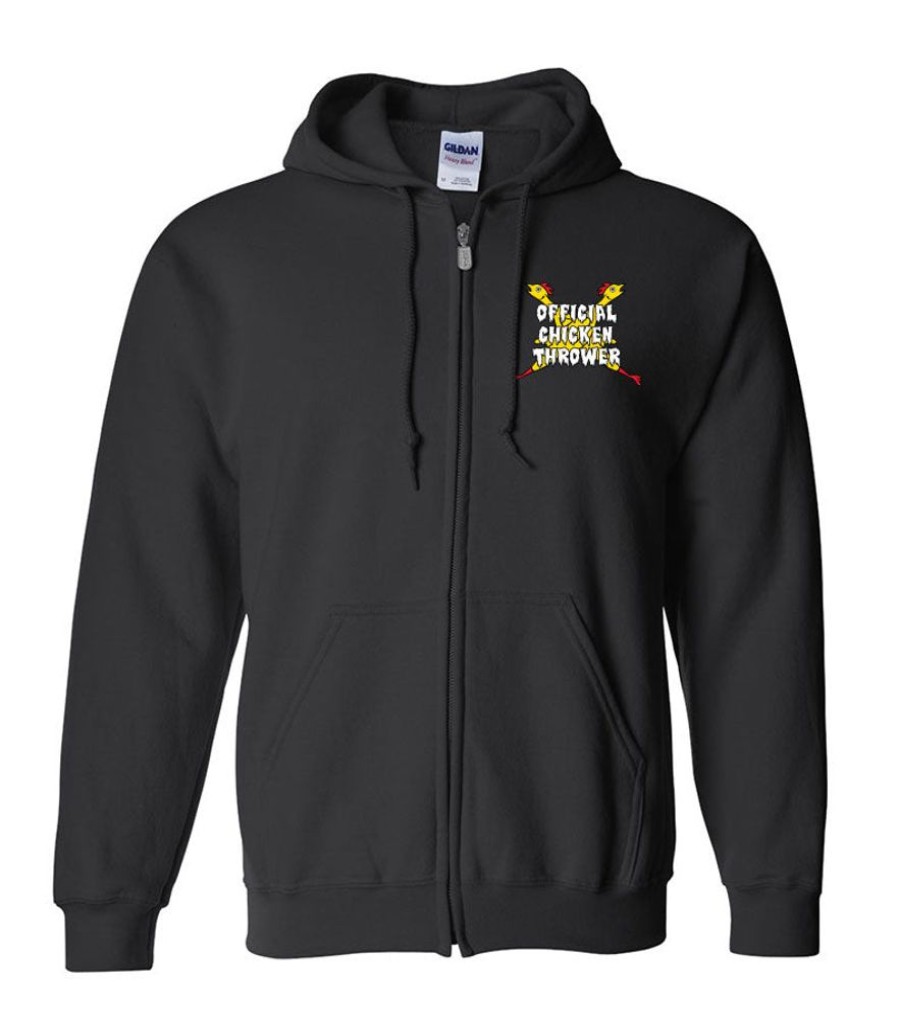 MeTV Limited Svengoolie® Official Chicken Thrower Zip-Up Fleece Hoodie | Svengoolie Store