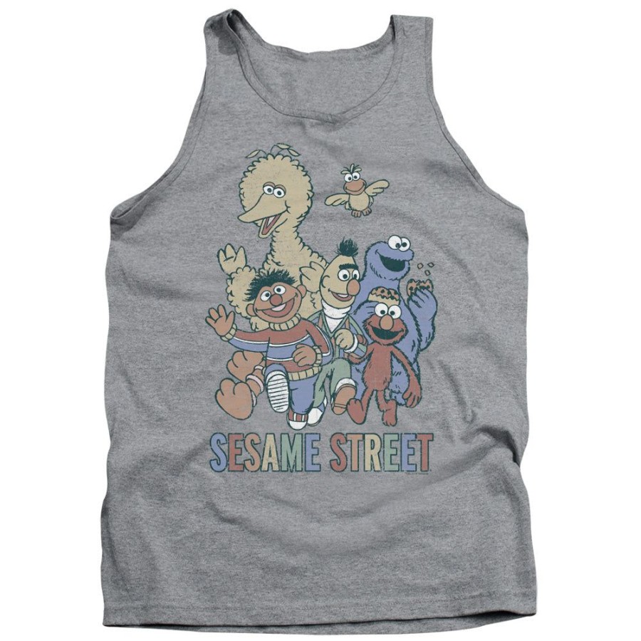 MeTV Custom Classics Sesame Street - Colorful Group | Tank Tops