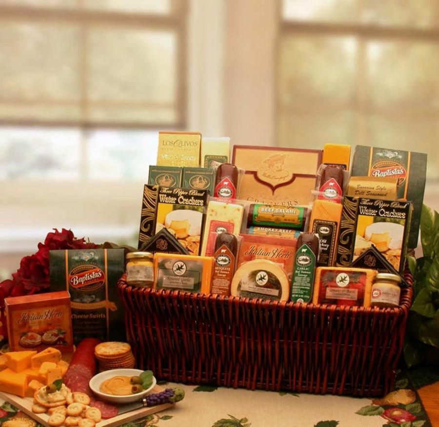 GBDS A Classic Selection Deluxe Meat & Cheese Gourmet | Gourmet Gift Baskets