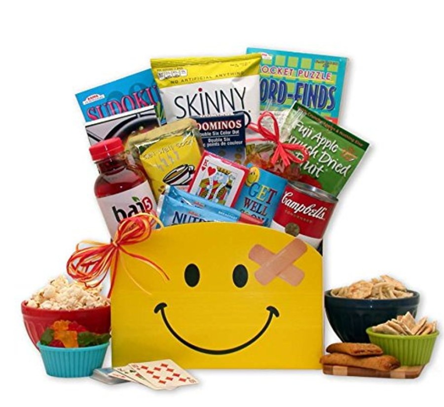 GBDS Smiles Across The Miles Get Well Gift Box | Get Well Soon Gift Basket