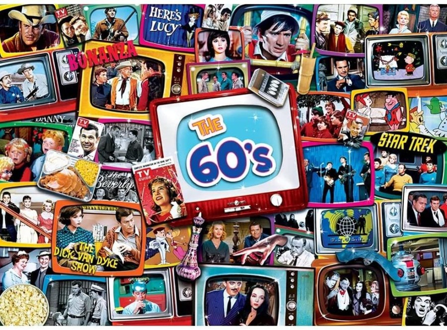 Toynk Tv Time The 60S 1000 Piece Jigsaw Puzzle | Retro Toys & Games