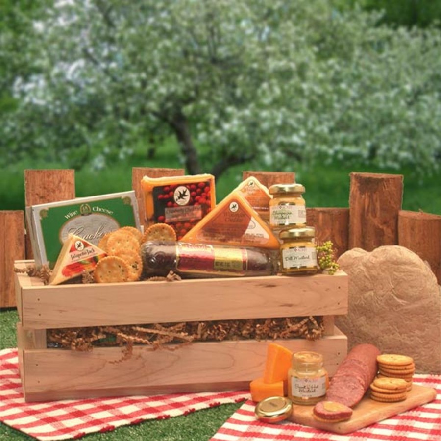 GBDS Signature Sausage & Cheese Crate | Gourmet Gift Baskets