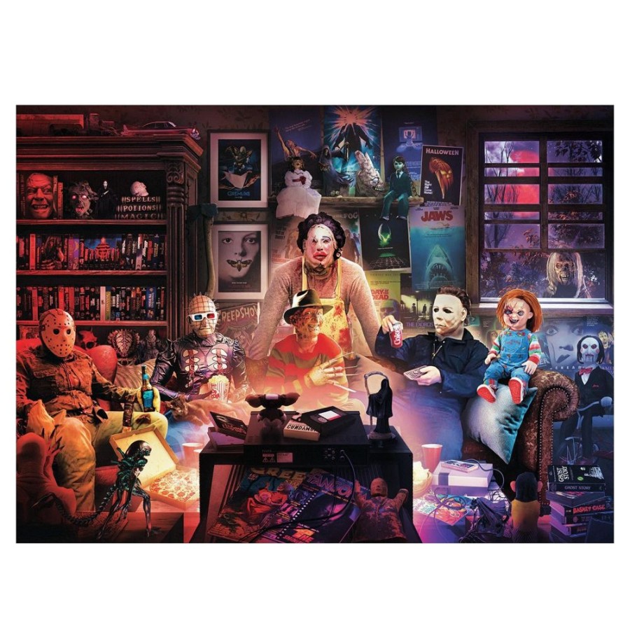 Toynk Horror Night Watch Party 1000 Piece Jigsaw Puzzle | Puzzles