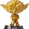 Toynk Star Wars Funko Pop 4 Inch Vinyl Figure | Metallic Gold Yoda | Funko Pops!