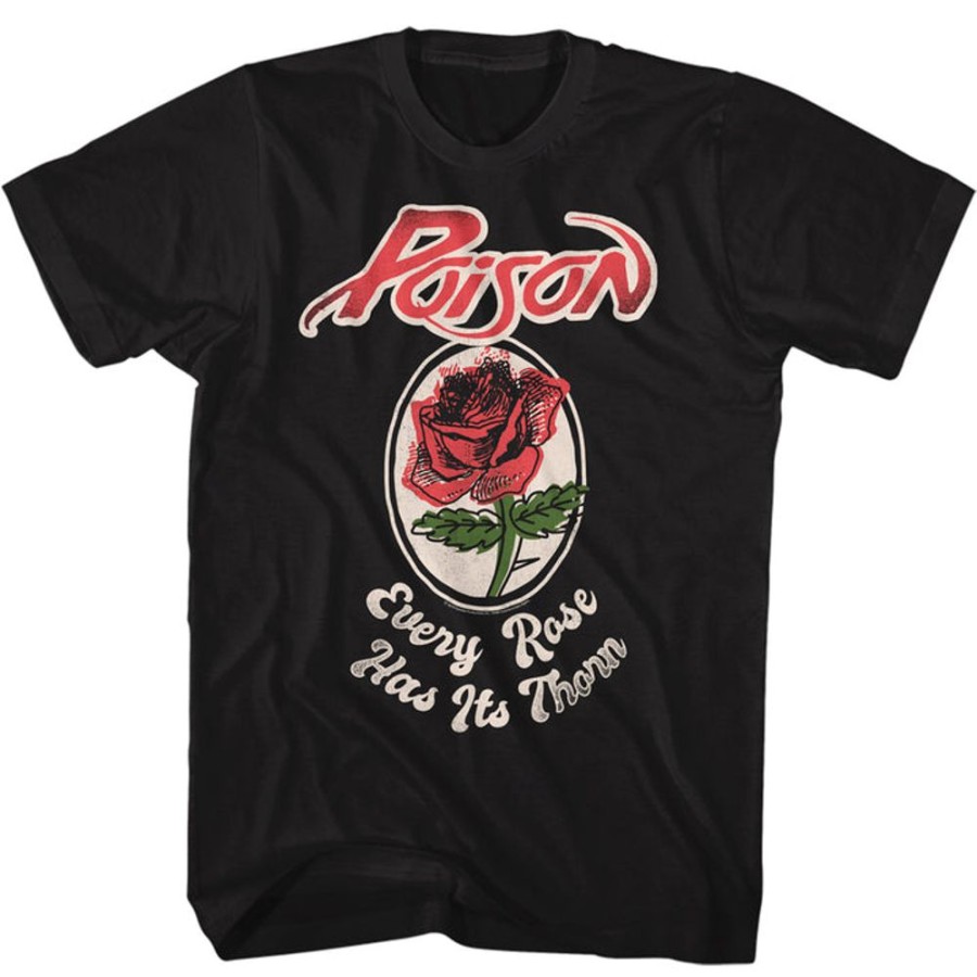 MeTV Custom Brands Poison - Every Rose (Black) | Band And Artist Apparel